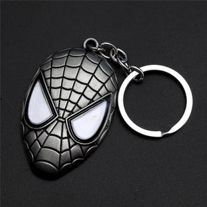 The Avengers Captain America Shield Spiderman Batman Keychain Toy Superhero Hulk Iron Man Marvel jewelry Metal Pendant Keychains
