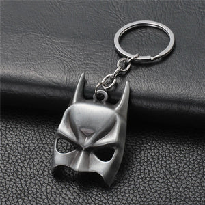 The Avengers Captain America Shield Spiderman Batman Keychain Toy Superhero Hulk Iron Man Marvel jewelry Metal Pendant Keychains