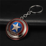 The Avengers Captain America Shield Spiderman Batman Keychain Toy Superhero Hulk Iron Man Marvel jewelry Metal Pendant Keychains