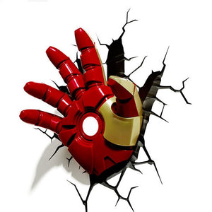 Marvel avengers LED Wall Lamps for Bedroom, Living Room, 3D creative Light.